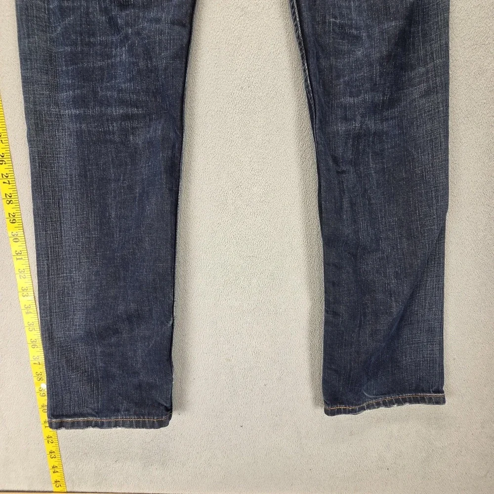 Vintage Levis 504 Jeans Mens 28x32 Blue Straight Engineered Dark Wash Honeycomb